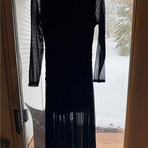 Cupshe Black Long Sleeve Dress